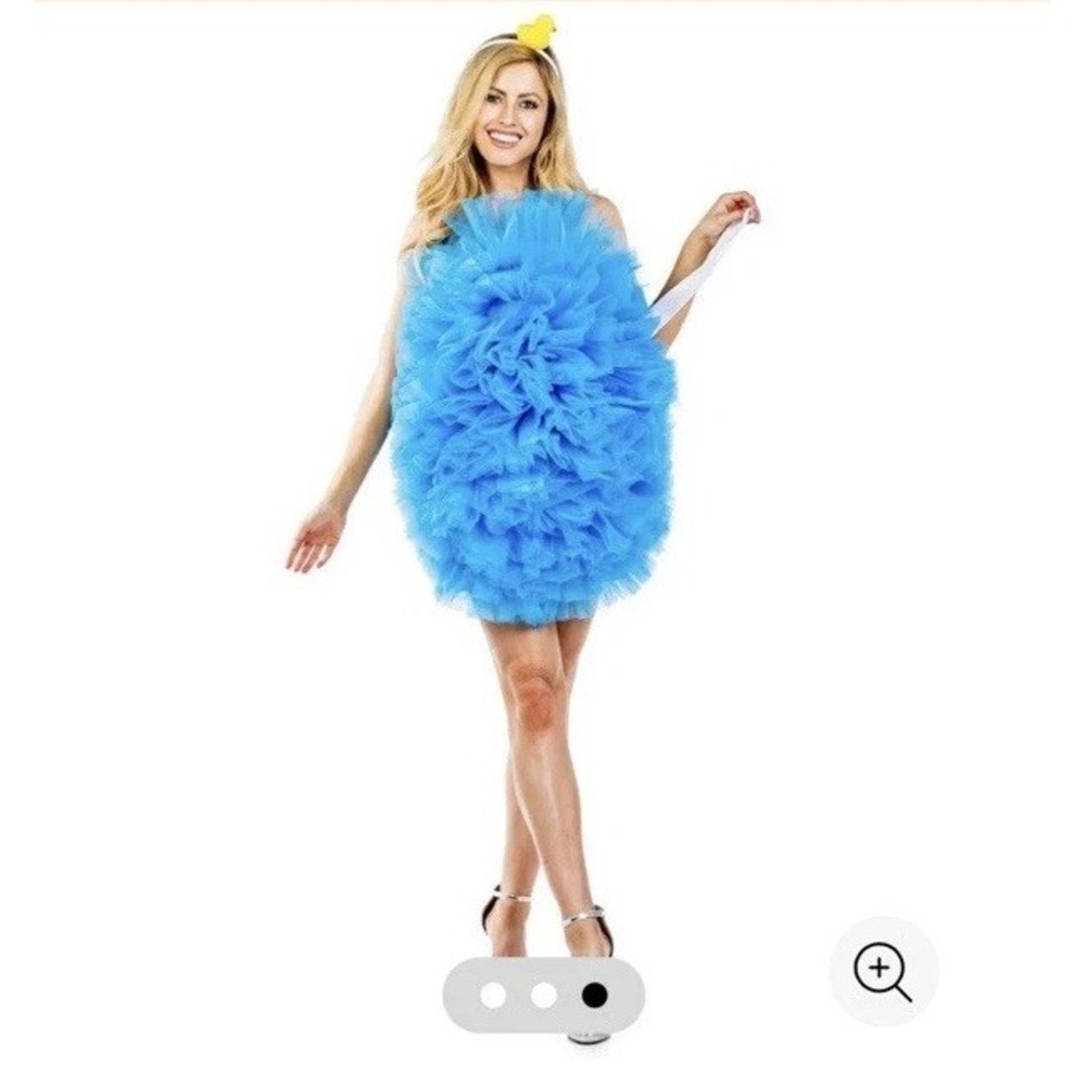 Tipsy Elves Women's Blue Loofah Sponge Costume Size XL New! Halloween‎ Headband